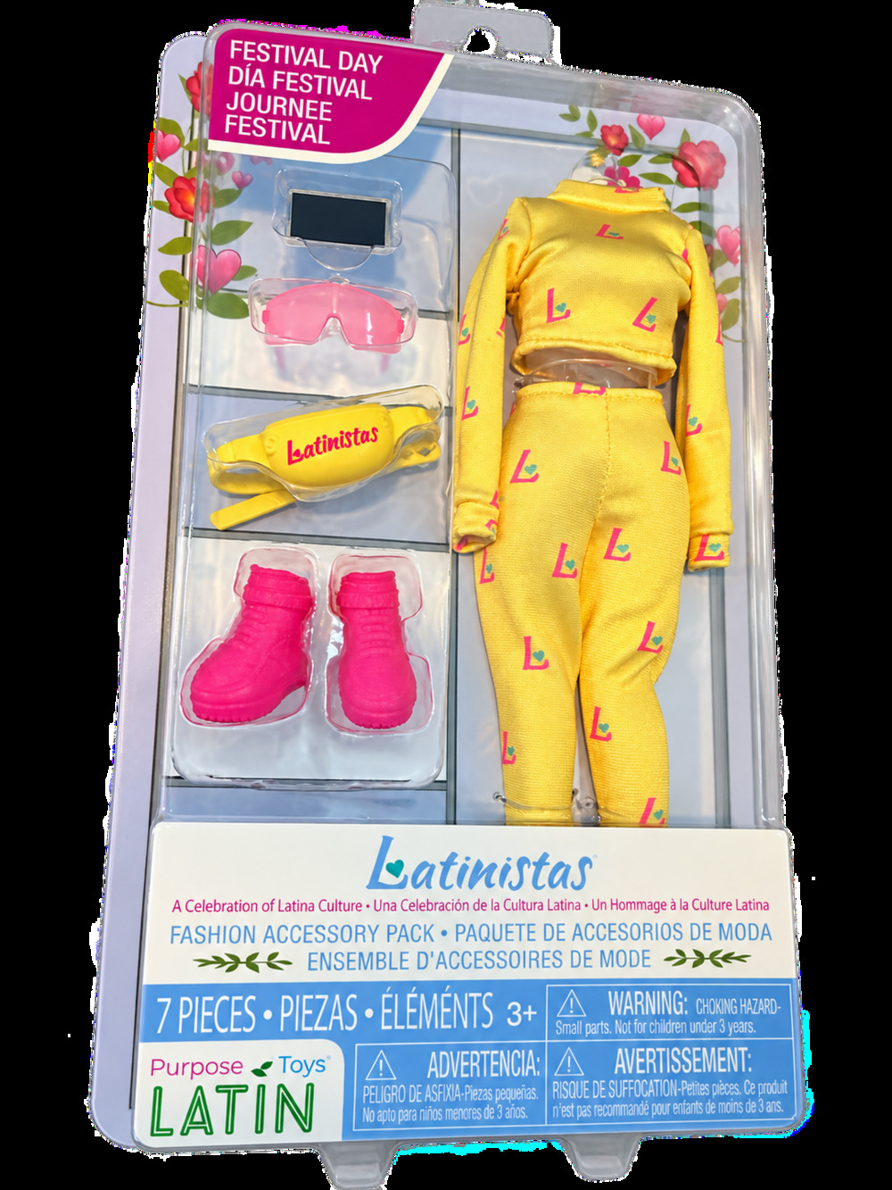 Latinistas Fashion Accessory Pack Festival Day Yellow Outfit